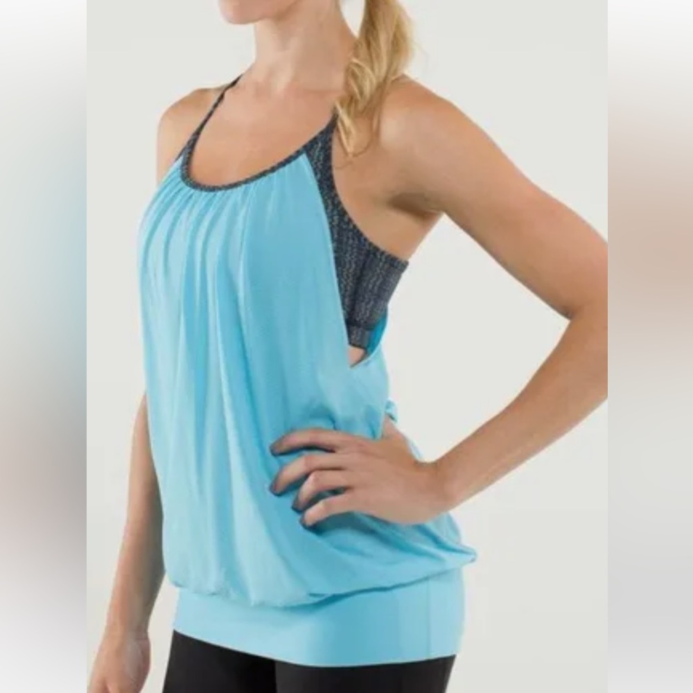 Lululemon blue no limits tank